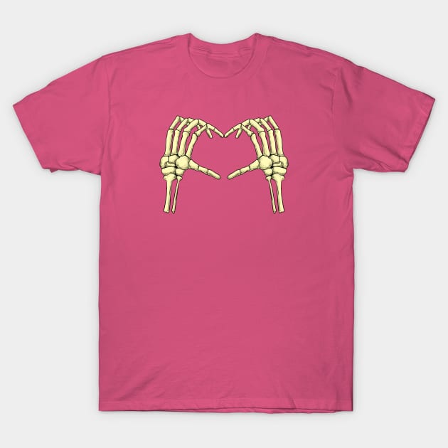 love skeleton T-Shirt by yud art